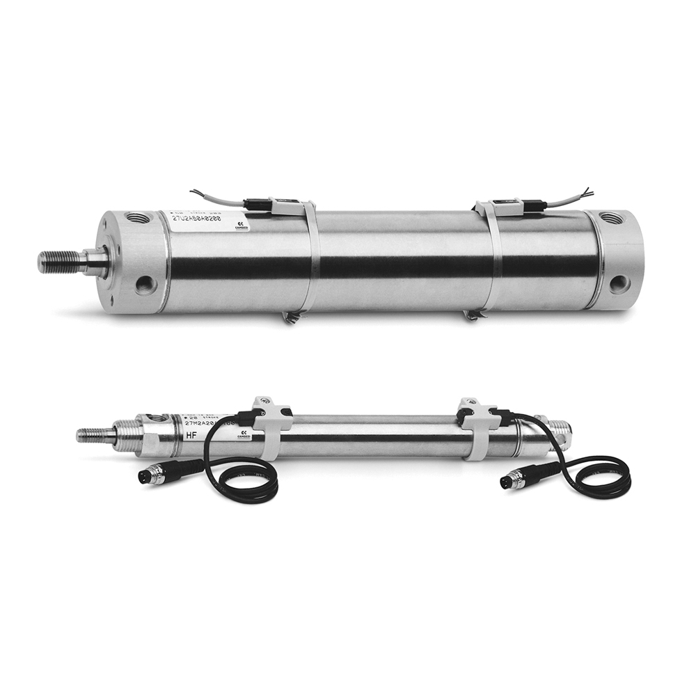 Series 27 Roundline Pneumatic Cylinders And Accessories Camozzi