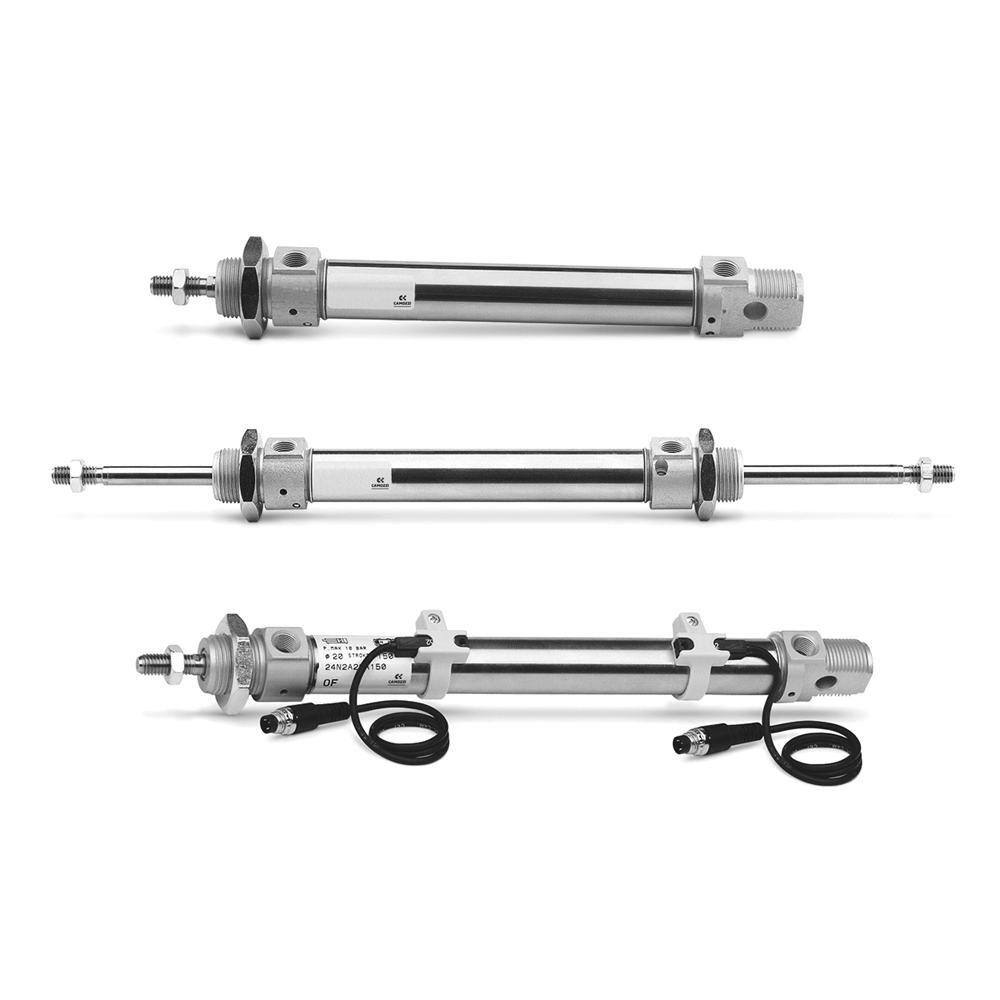 Single acting cylinder and double acting cylinder